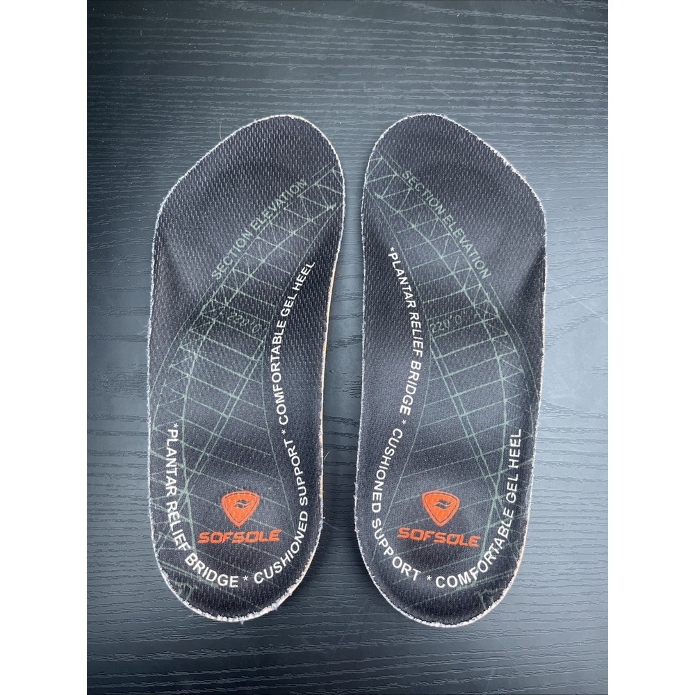 Sof Sole Plantar Fasciitis Orthotic Insoles Arch Support Shoe Inserts